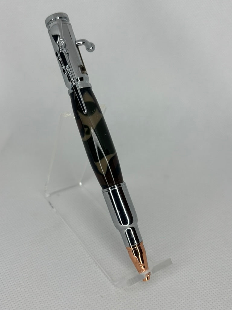 30 Caliber Bolt Action Gold Bullet Cartridge Pen