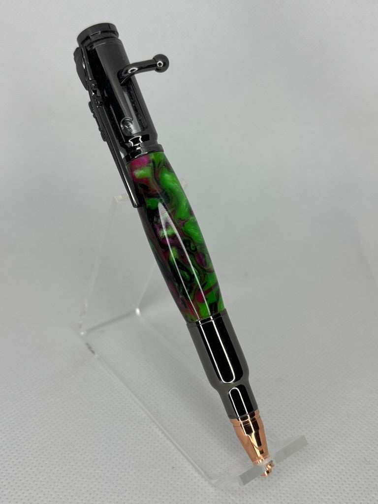 30 Caliber Bolt Action Gold Bullet Cartridge Pen