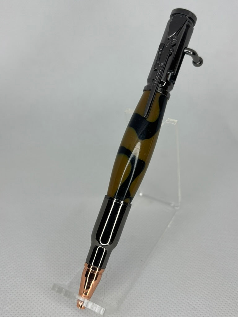 30 Caliber Bolt Action Gold Bullet Cartridge Pen