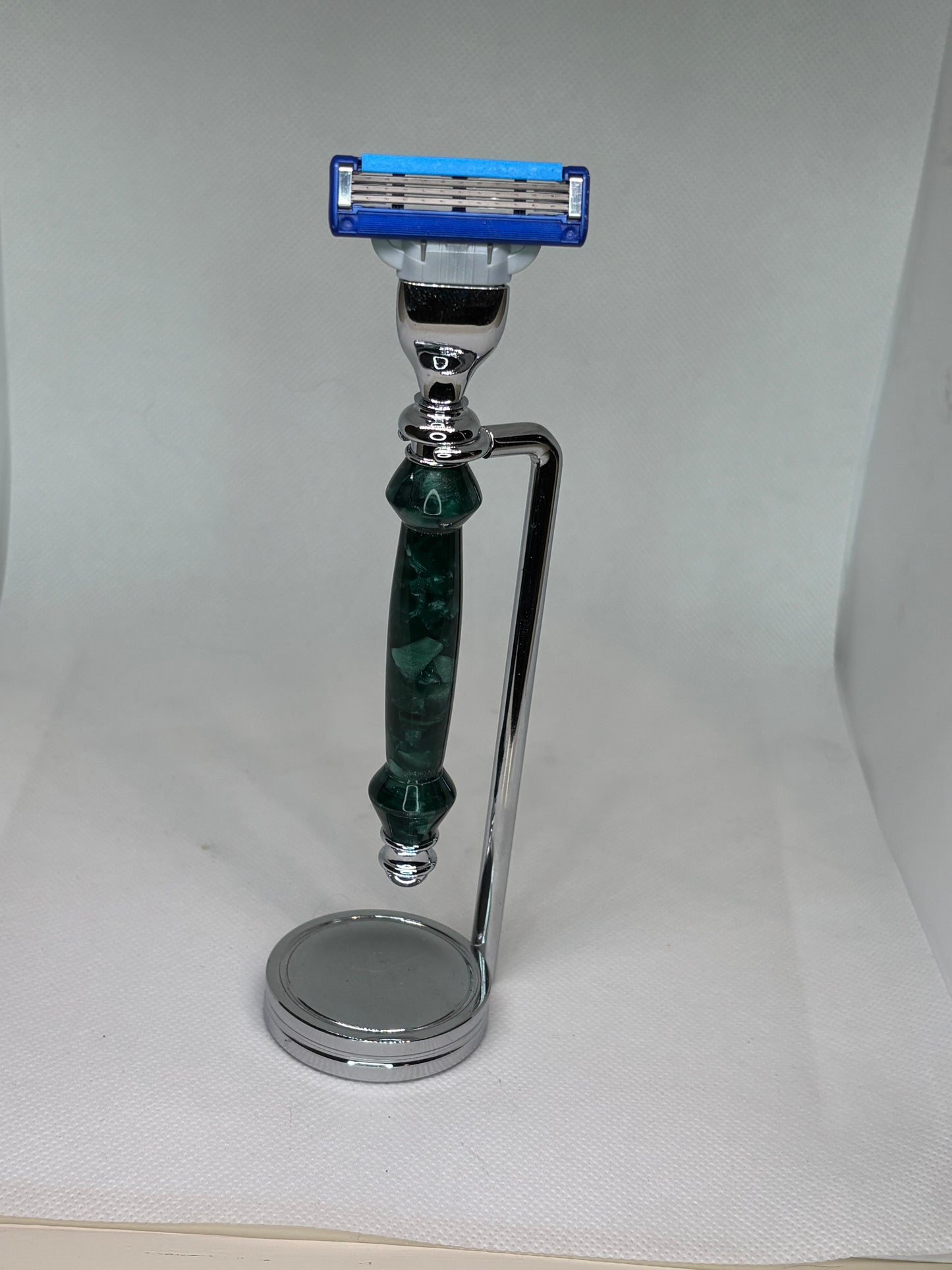 Custom Razor, Stand, and Beaver Hair Brush Sets
