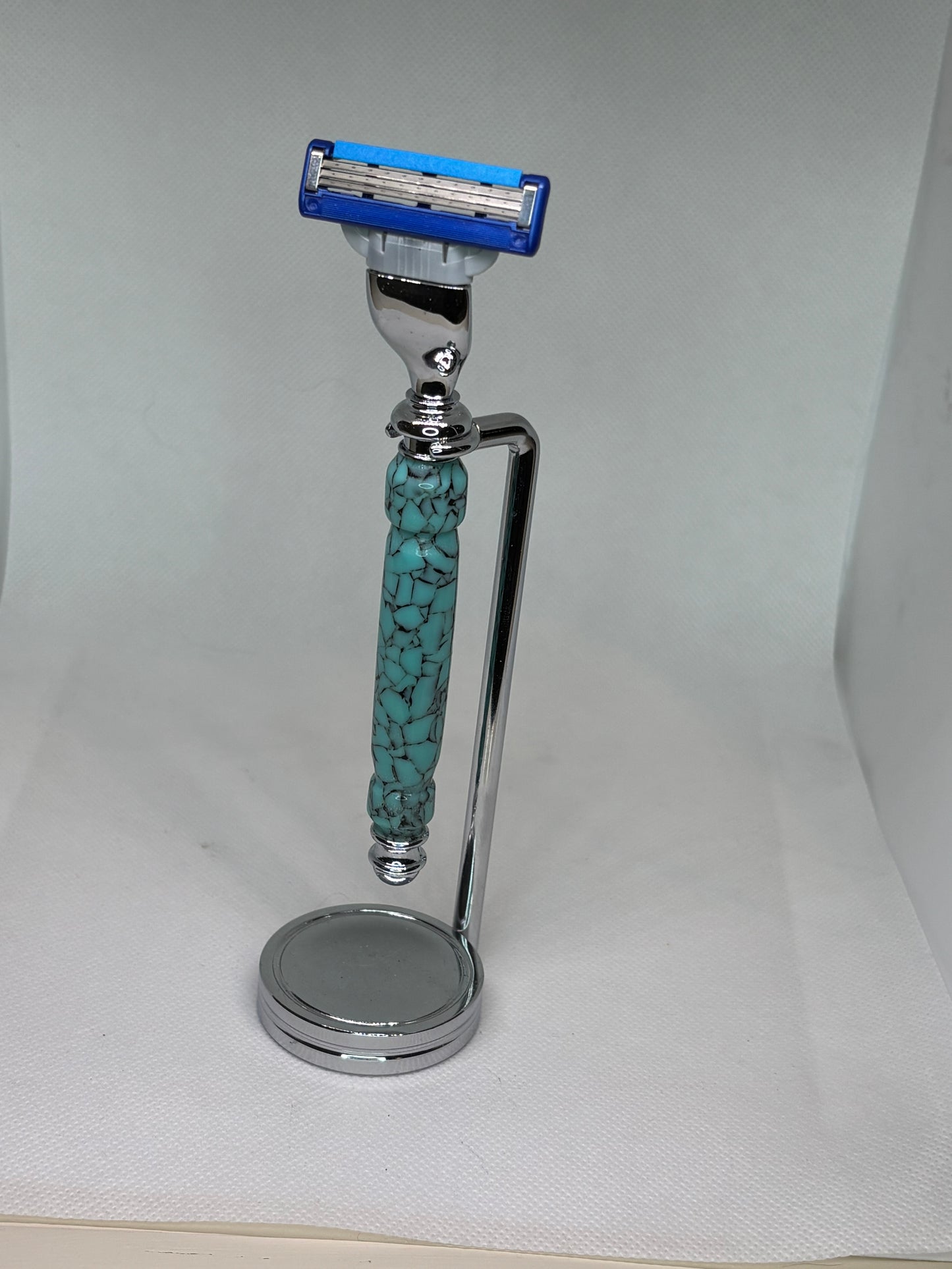 Custom Razor, Stand, and Beaver Hair Brush Sets