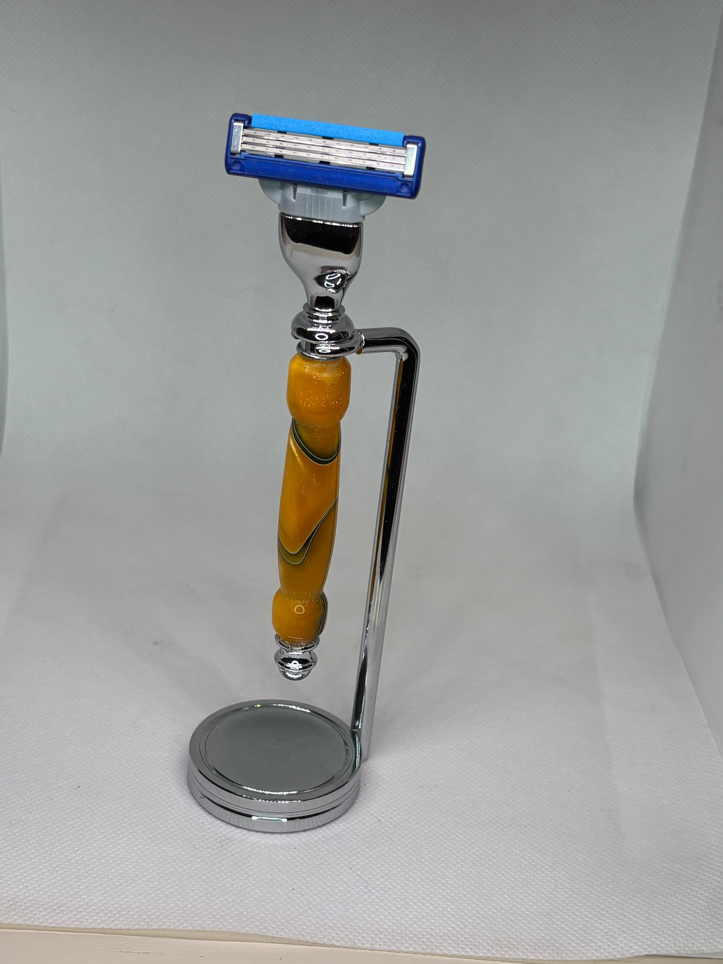Custom Razor, Stand, and Beaver Hair Brush Sets