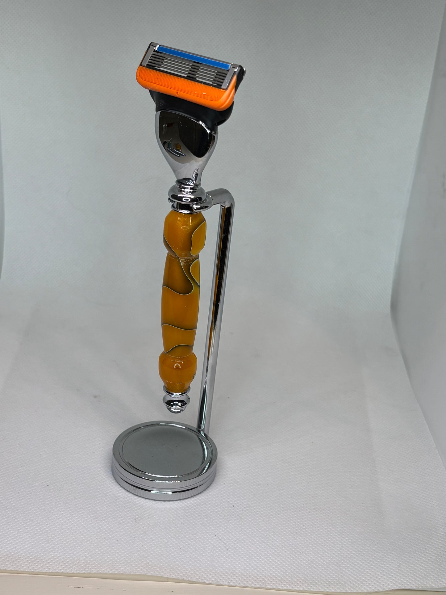 Custom Razor, Stand, and Beaver Hair Brush Sets